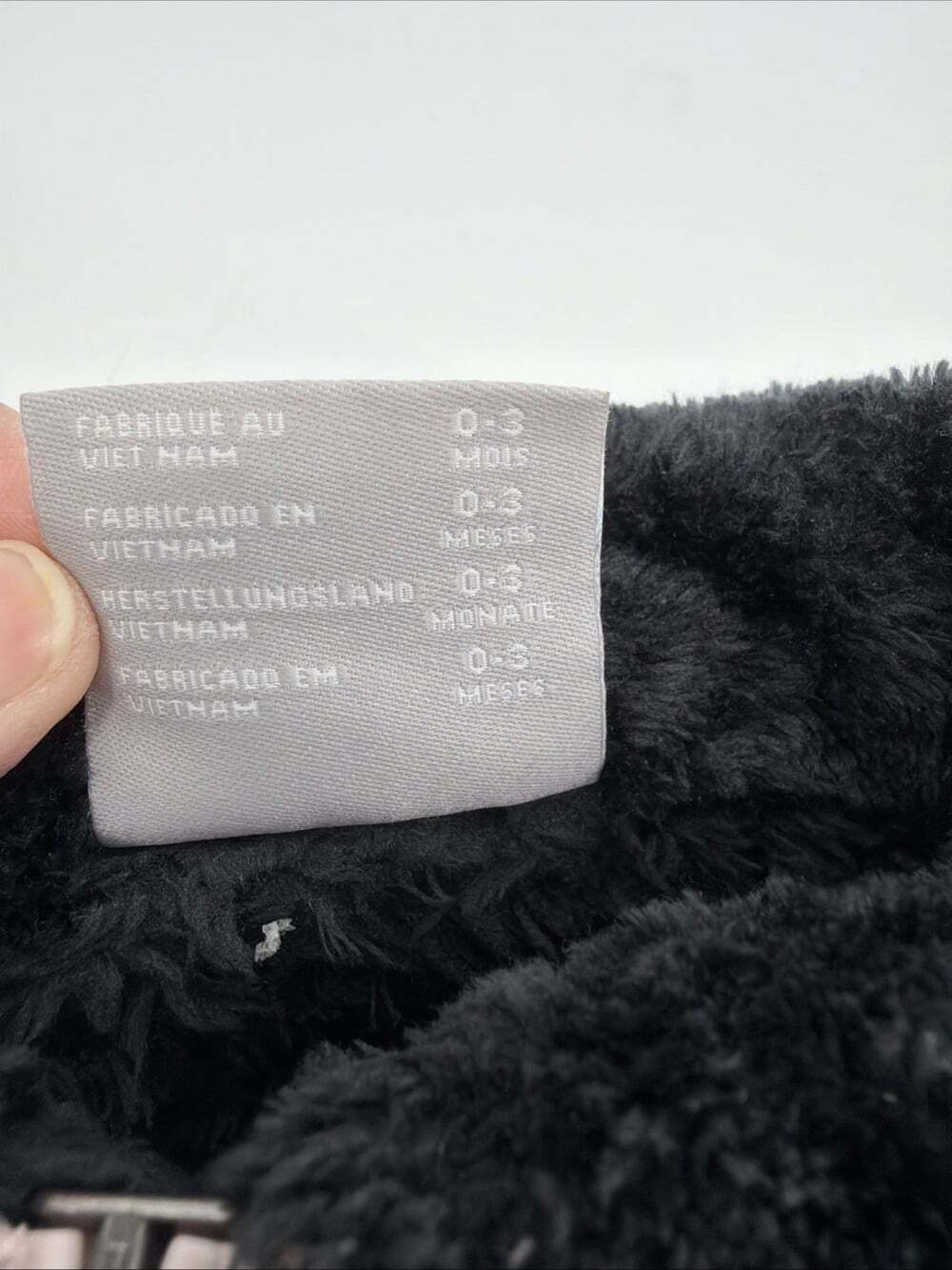 Columbia Infant Girls Black Fleece Jacket Size 0-3 Months - Picture 6 of 9